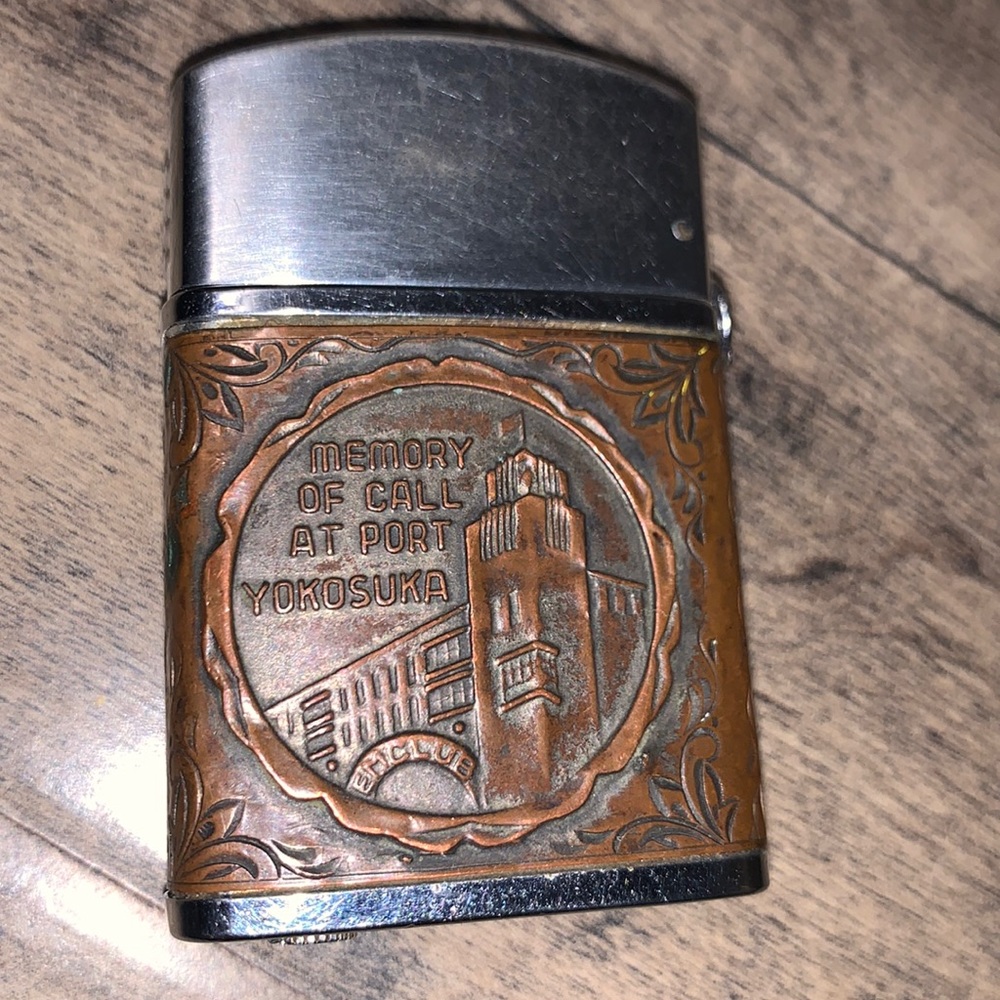 VINTAGE WINDMILL MEMORY OF CALL PORT YOKOSUKA BUTANE LIGHTER
